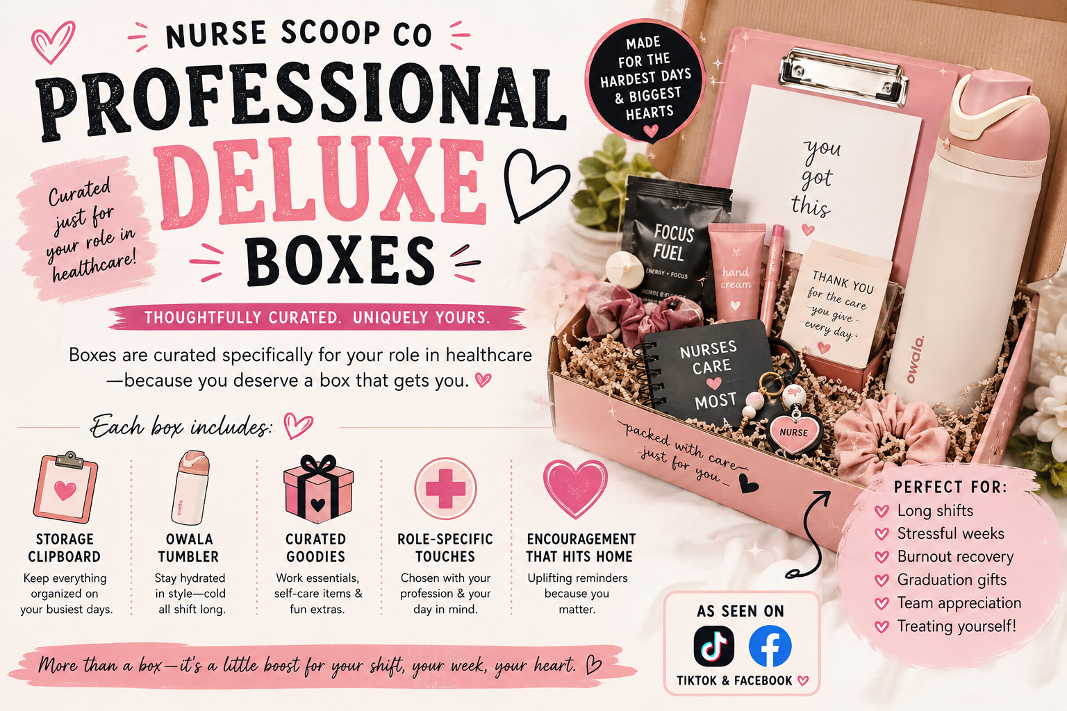 Professional Deluxe Box | Nurse, CNA, MA, NP | Self Care Box