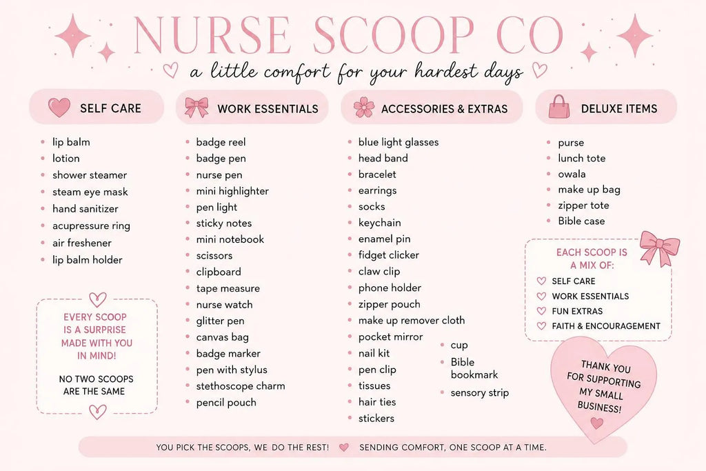 Scoop Style Packages | Self-Care Essentials, Encouragement, Work Items